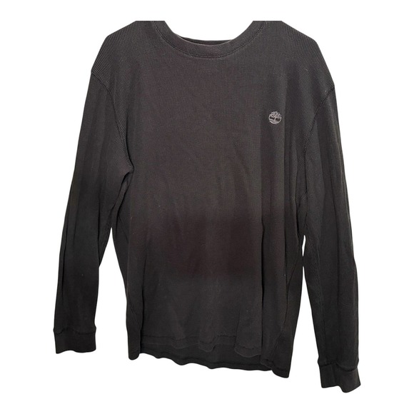 Timberland Other - Timberland Men's Large Waffle Knit Long‎ Sleeve T-Shirt Dark Gray Thermal Top